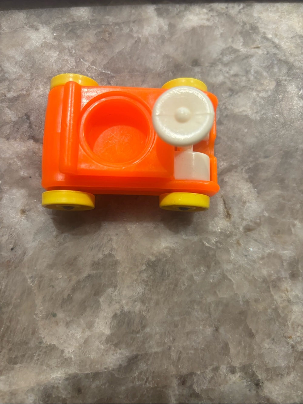 vintage Fisher-Price Little People Orange Wagon